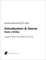 Introduction and Dance from L'Orfeo Orchestra sheet music cover